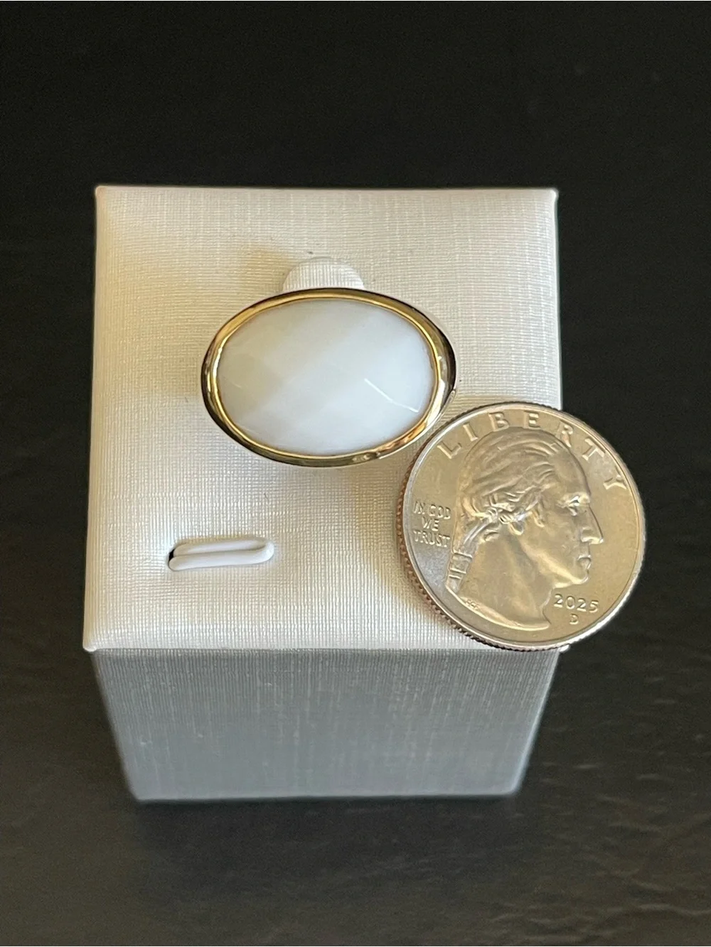 Vintage Gold-Tone dome Statement Ring